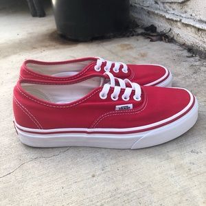 Authentic Red Vans